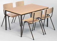 Sitzgruppe Buche 120 x 80 cm mit 4 St�hlen Buche preiswert