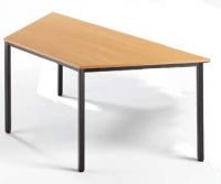 Trapeztisch Buche 160 x 80 cm stabiles Gestell schwarzgrau