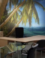 Bedruckte Fl�chenvorh�nge mit Wunschmotiv Stranmotiv 12 m