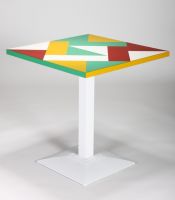 Designertisch Bistrotisch 70 x 70 cm Tisch mit Mosaik Design
