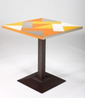 Designertisch Bistrotisch 70 x 70 cm Tisch mit Mosaik Design