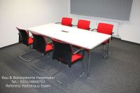 Moderne weisse B�rom�bel Gestell verchromt Artikel 4343424