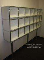 Moderne weisse B�rom�bel Gestell verchromt Artikel 4343427