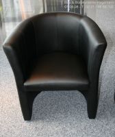 No. 14 Kunstlederstuhl Kunstledersessel Stuhl Kunstleder schwarz