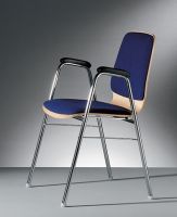 Nr 6b Mehrzweckst�hle blau  mit Armlehne