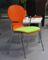 Nr 9 Mehrzweckst�hle orange St�hle mit Sitzkissen