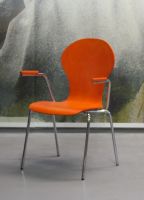 Nr 9a Mehrzweckst�hle orange St�hle mit Armlehne