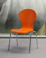 Nr 9b Mehrzweckst�hle orange St�hle ohne Armlehne