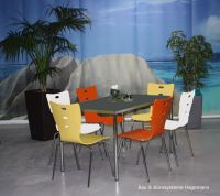 Nr 16 Mehrzweckst�hle orange, gelb, weiss St�hle ohne Armlehne