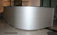 Nr 25a moderne_Theken_sch�ne Empfangstheke aus Alluminium