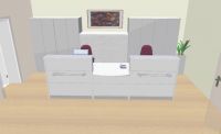 Nr 22 moderne_Theken_Musterbeispiel f�r gerade Empfangstheke