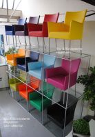 10 _ Kunstlederstuhl bunte Stuhl Kunstleder mit Armlehnen