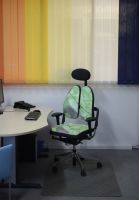 29_ Kunstlederstuhl bunte Stuhl Kunstleder mit Armlehnen
