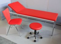 Nr 01a Rollhocker passend zur Liege rot Kunstleder