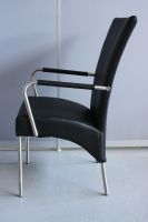 Nr 12 Praxisbesucherst�hle, Besucherst�hle, Kunstleder schwarz