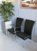 Nr 14 Praxisbesucherst�hle, Besucherst�hle, Kunstleder schwarz