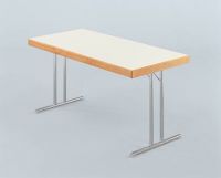 Nr_ M18 Klapptische Klapptisch Tische weiss chrom Trapez
