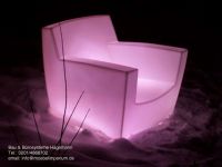 Nr. 17 Bunte, moderne Sessel rosa (beleuchtet) Kunststoff aussen