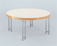 Nr_St01 Klapptische Klapptisch Tische weiss rund  D=120 cm