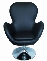 Kunst Leder Sessel Schwarz,Weiss und Rot