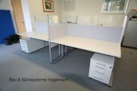 65 cm hoch 220 cm breit schallschluckende Trennwand Stoff/Glas P