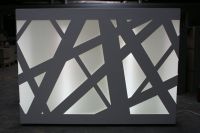 Nr.03) Designtheken, Theken, Empfangstheken, schwarz/weiss
