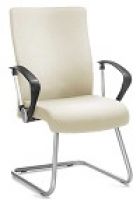 Besucherschwinger Mehrzweckstuhl mit Armlehnen creme