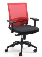 B�rostuhl, Armlehnen, Netzr�cken, rot, Sonderangebot, Netz