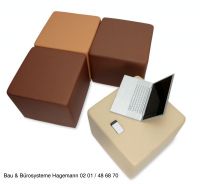 08_ 1A Angebot Sitzlandschaft Schulmoebel W�rfel Kunstleder