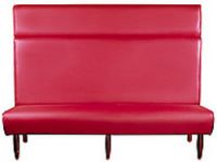 Polsterm�bel Nr.19 Sitzbank hoch, rot