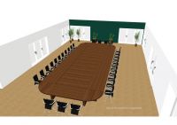 Konferenztisch Nr. 3 Tisch oval & Skizze