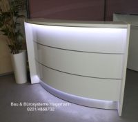 1ABC Exklusive Theke Tresen weiss gerundet 165 cm beleuchtet