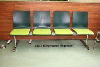 Traversenbank 4er Sitzbank f�r Wartezone gelbe Sitzpolster
