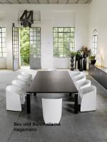 Superchic 13 Konferenzzimmer rund wei� Sessel eckig Tisch