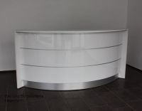 Theke wei� 160 x 160 Aufstellma� 230 cm L�nge ohne Beleuch
