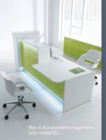 V12 Theke Front gr�n hoch niedrig Elemente Schreibtisch 263cm