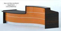 Nr. 1.5 wenge/orange hochglanz Theke 336 cm lang beleuchtet