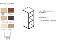6.0.3 Sideboard 40 cm breit x 113 cm 3OH hoch Melamin Farben