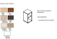 6.0.6 Sideboard 40 cm breit x 77 cm 2OH hoch Melamin Farben