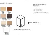 6.1.1 Sideboard als Wandschrank 40 cm breit x 75 cm 2OH hoch