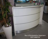 1ABD Exklusive Theke Tresen weiss gerundet 165 cm ohne Bel.
