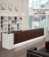 1.0.7 Verwaltungstheke wei�e Theke / Wenge Frontaufsatz