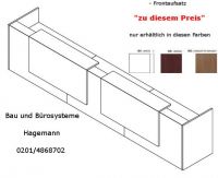 3.0 Verwaltungstheke grade Melaminfarben 366 cm x 88 cm