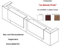 4.2 Verwaltungstheke grade Melaminfarben 485 cm x 88 cm