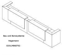 4.5 Verwaltungstheke lackierter Frontaufsatz 485 cm x 88 cm