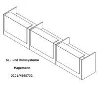 6.2 Verwaltungstheke lackierter Frontaufsatz 432 cm x 88 cm