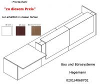 7.5 Verwaltungstheke grade Melaminfarben 426 cm x 113 cm
