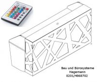 1.0.8 Designertheke grade 160 cm x  88 cm mit Beleuchtung
