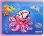 Bodenschutzmatte mit Motiv Bodenschutz Tintenfisch