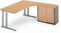 Schreibtisch mit Seitenschrank